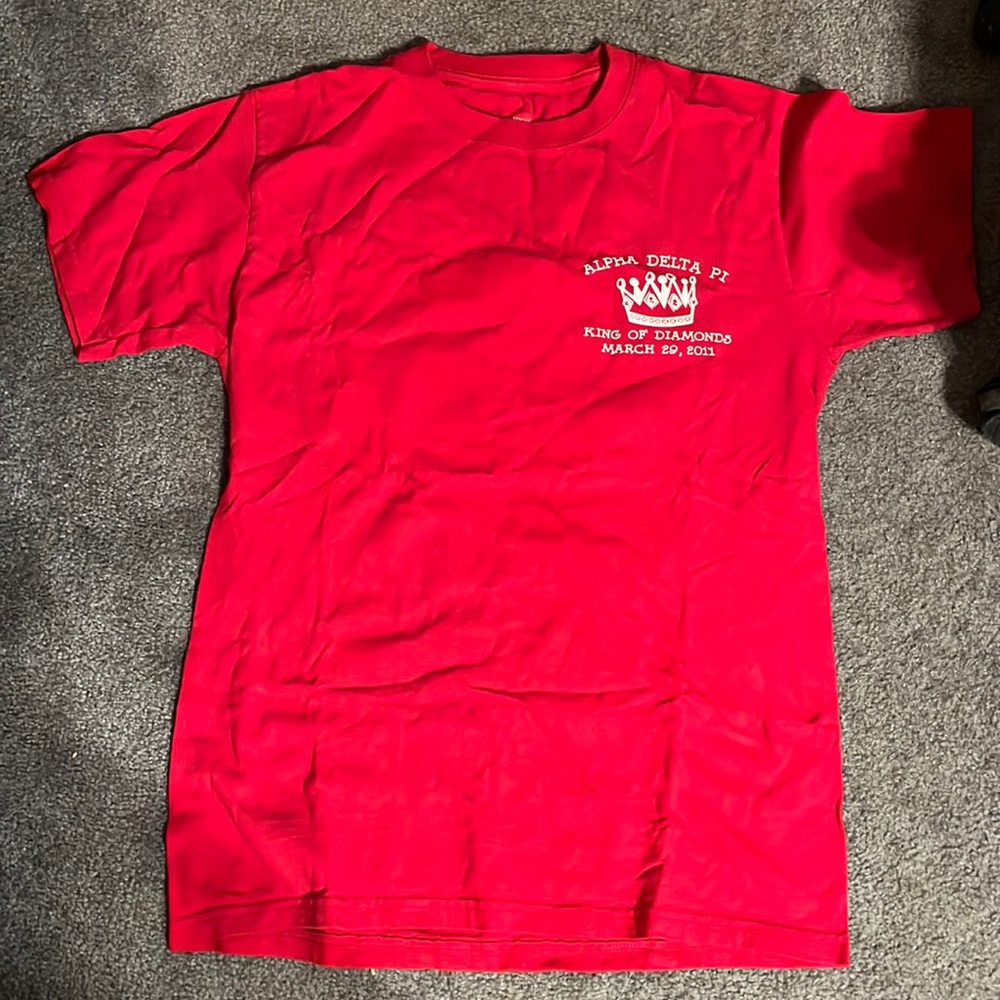 Alpha delta pi - king of diamonds t shirt